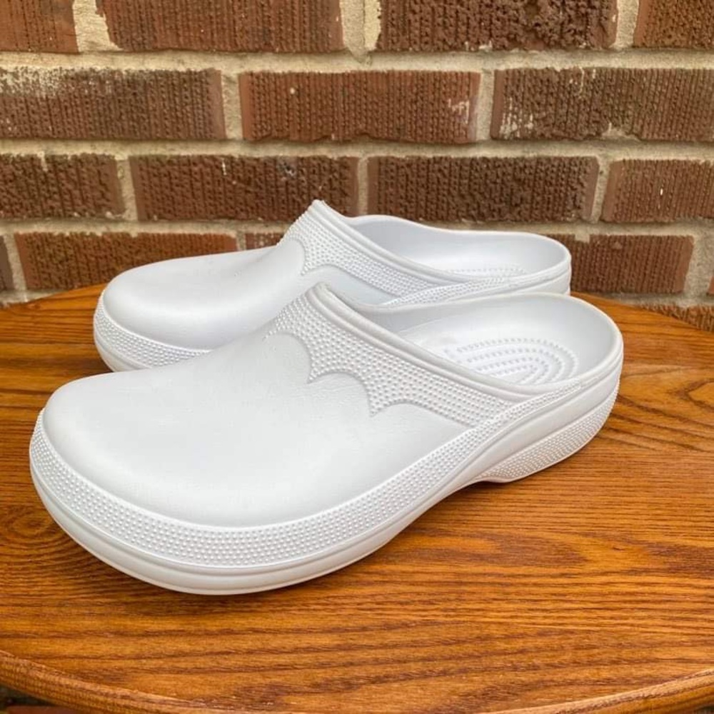Allheart White Unisex nursing comfort clogs XLG